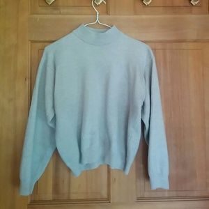 Tan wool turtleneck sweater